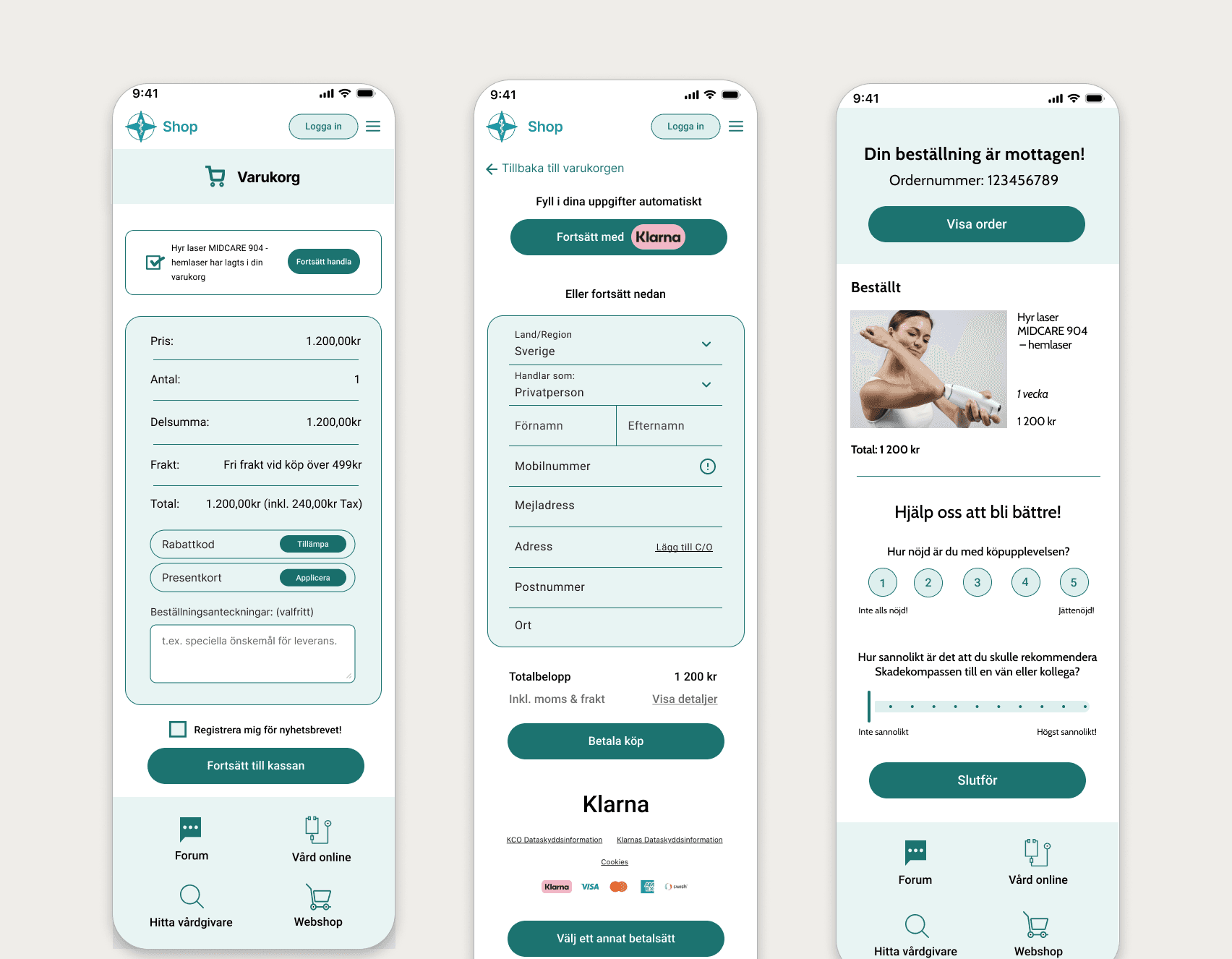 Healthcare UX research and design documentation