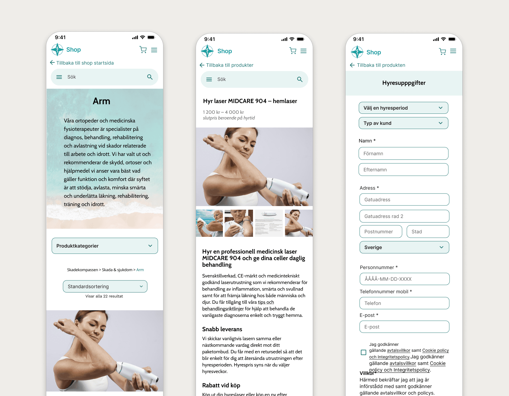 Healthcare UX research and design documentation