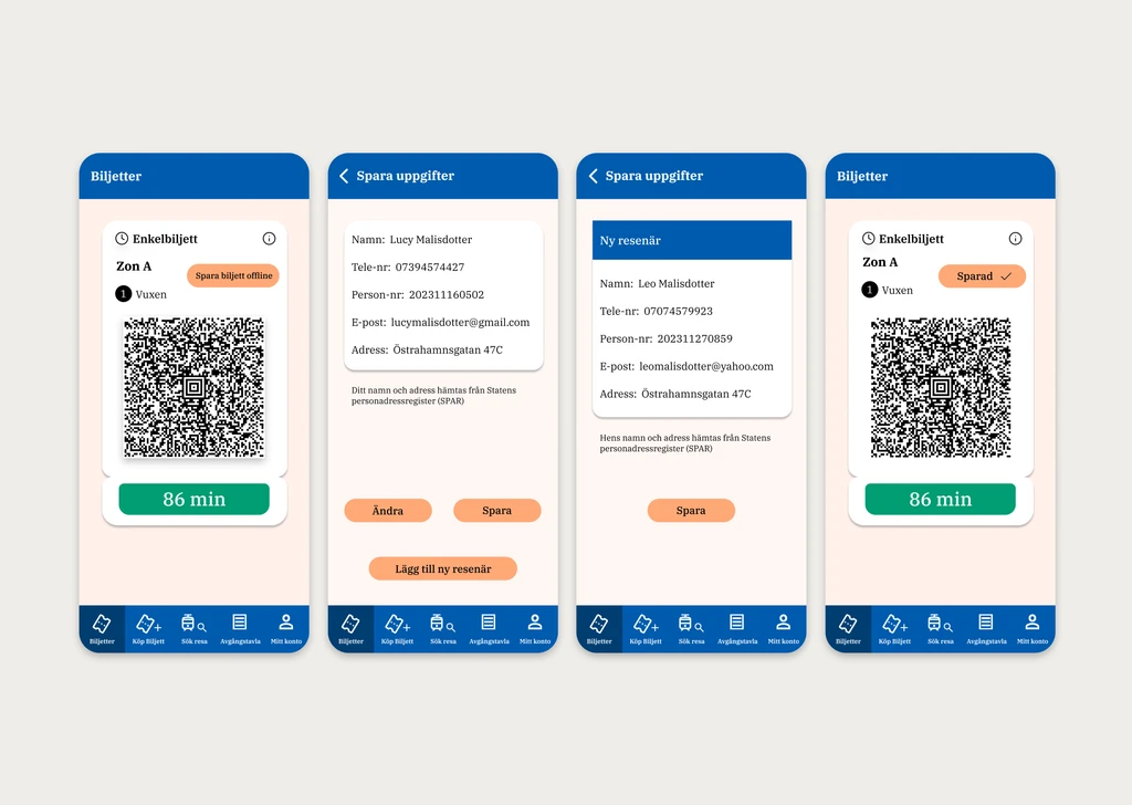 Västtrafik App – UX Redesign preview